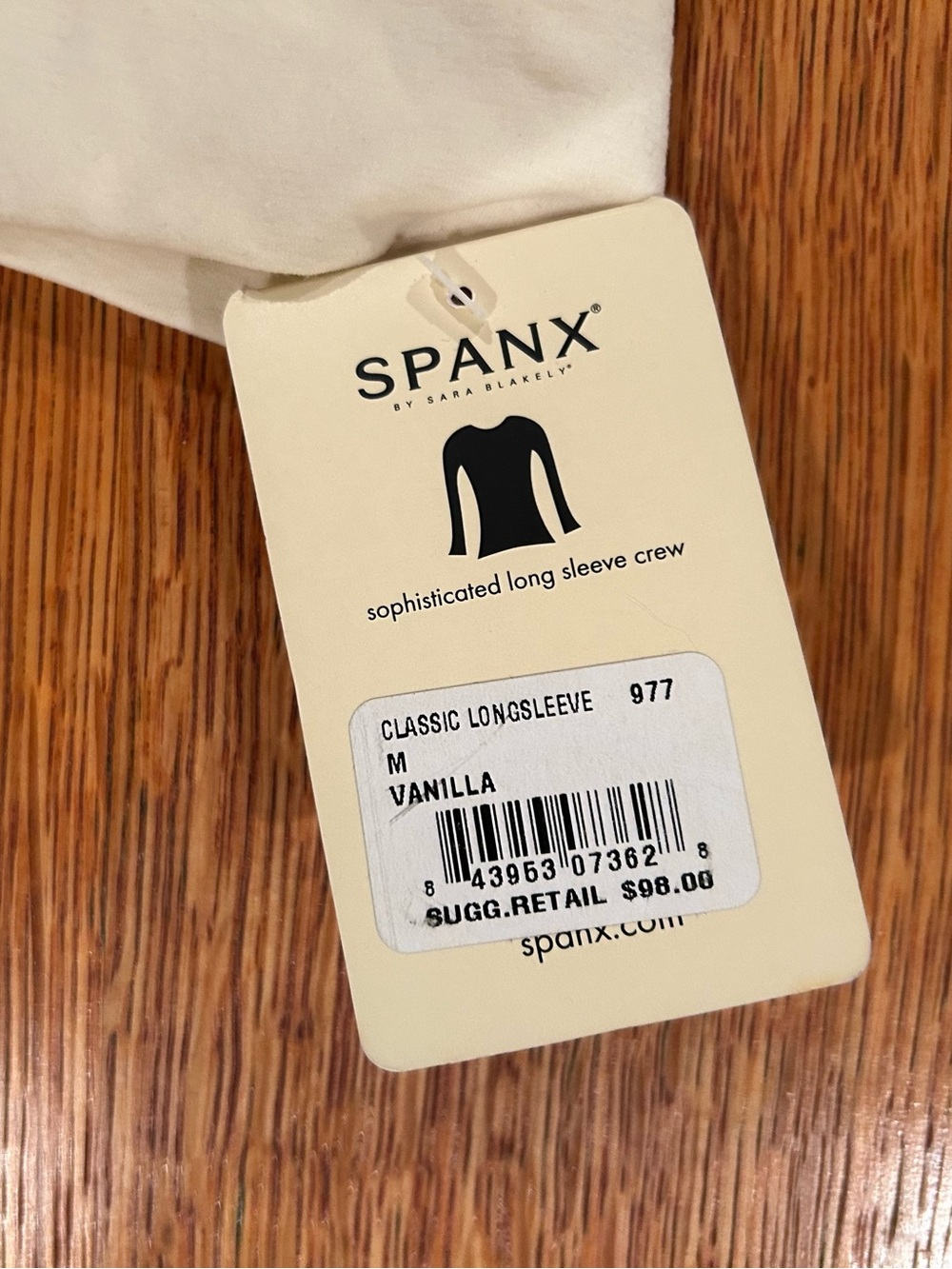 SPANX Classic Long Sleeve Crew - Size M - Picture 5 of 6